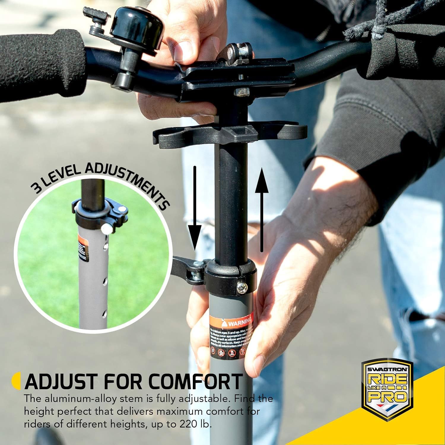 SWAGTRON K8 Monster Folding Commuter Kick Scooter for Teens Adults Sports Equipment Sports Games Skates Rollerblades Scooters on Carousell
