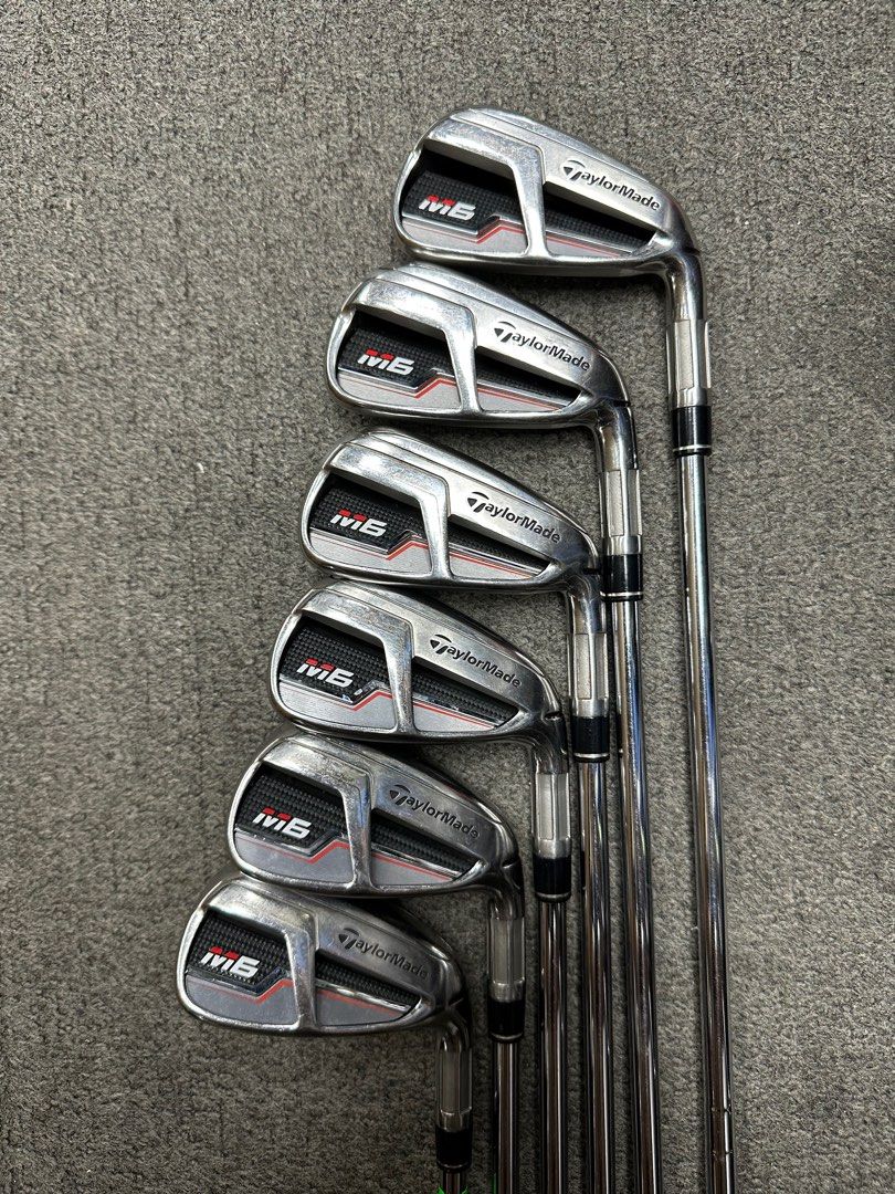 Taylormade M6 Irons Set Used 5 9 P 6 pieces Steel Shaft Stiff Flex Golf Iron Set 6271