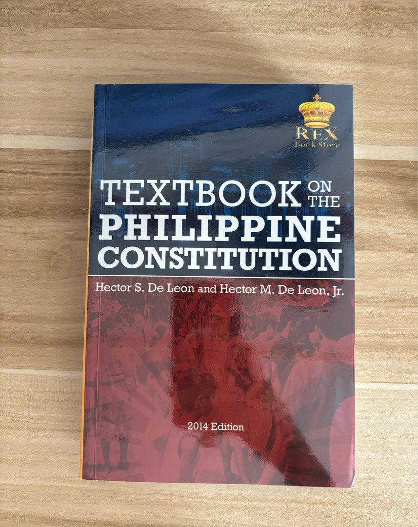 Textbook on the Philippine Constitution (2014) by De Leon, Hobbies ...