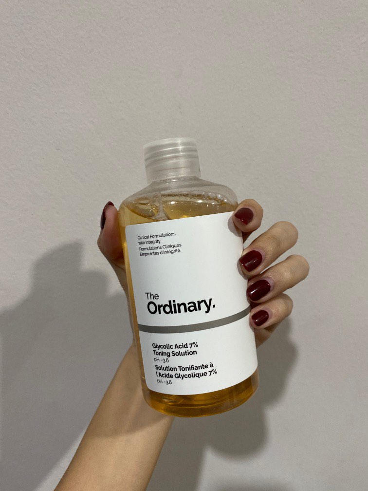 The Ordinary Glycolic Acid 7% Toning Solution, Beauty & Personal Care,  Face, Face Care on Carousell