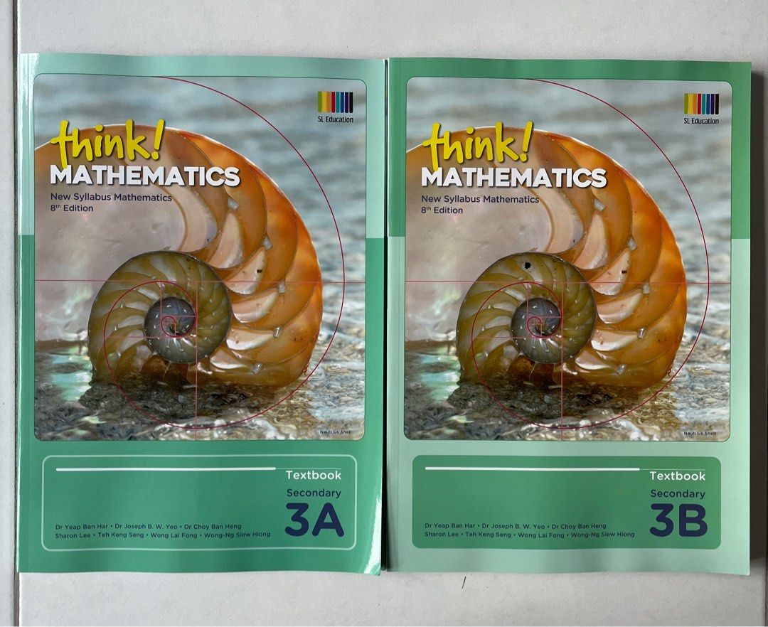 think! Mathematics Secondary Textbook 3A, 3B (8th Edition), Hobbies ...