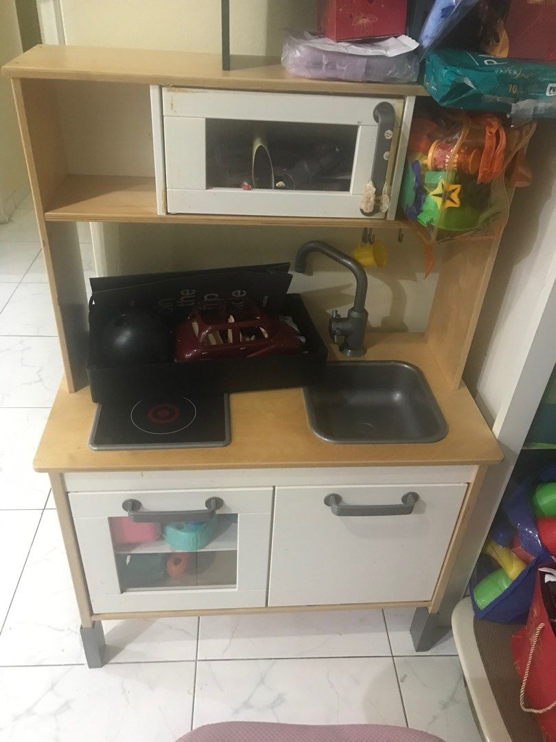 Toy Kitchen ikea set, Hobbies & Toys, Toys & Games on Carousell