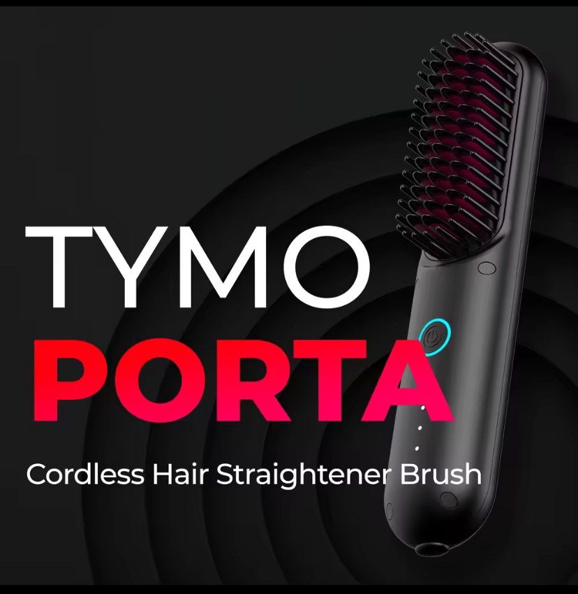 Tymo Porta Hair Straightening Brush, Beauty & Personal Care, Hair on  Carousell