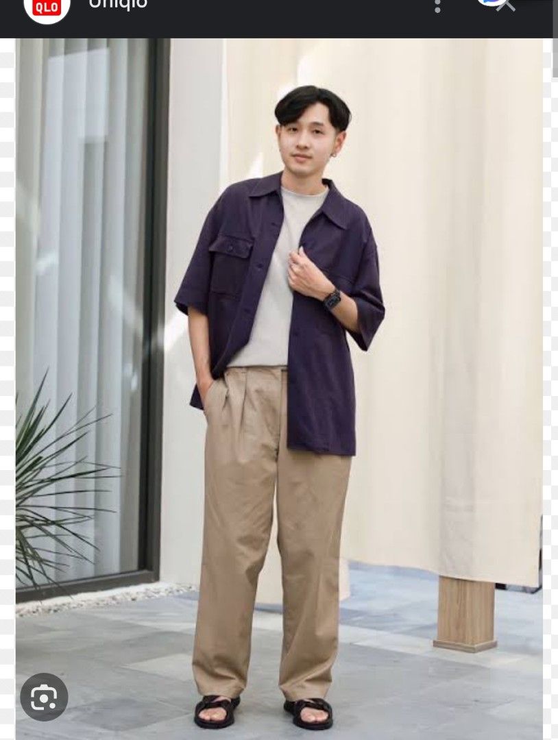 Wide-Fit Chino Pants