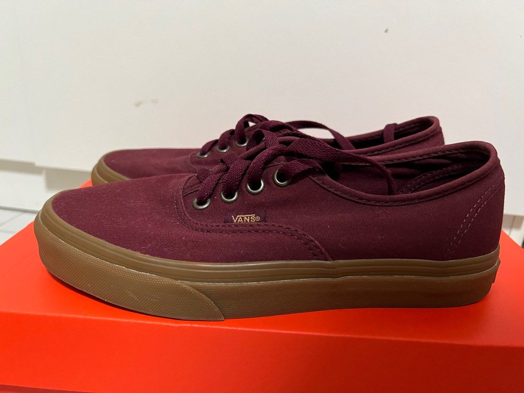 Maroon shop van shoes