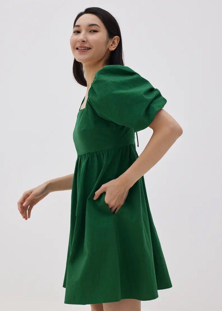 Vayda puff sleeve babydoll dress ( Kelly Green), Women's Fashion, Dresses & Sets, Dresses on Carousell Vayda puff sleeve babydoll dress ( Kelly Green), Women's Fashion, Dresses & Sets, Dresses on Carousell