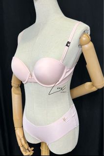 Victorias Secret Pink Womens Bra 34B Lime Green Push-Up Demi Lace Sexy