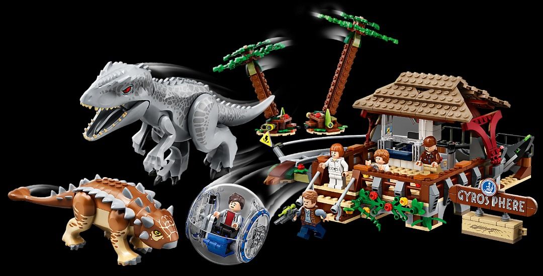 Lego jurassic world t online rex vs indominus rex