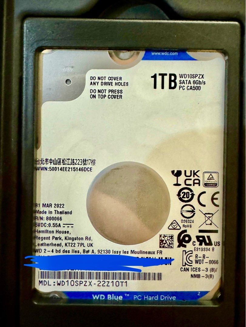 Western digital 1tb 2.5 store
