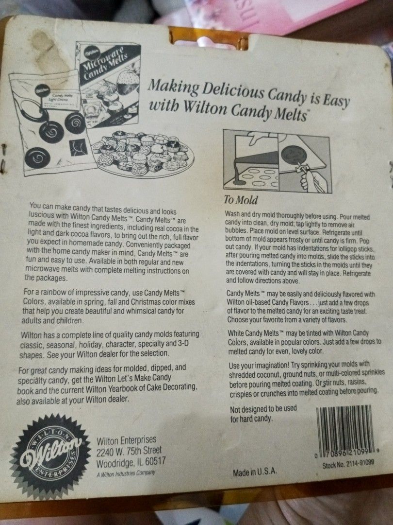 Wilton candy/chocolate mold (Category: Bakeware) located in San Juan City. Submitted by usimportedgoods08 (Listing ID 1271374110, Image 3). Description: .