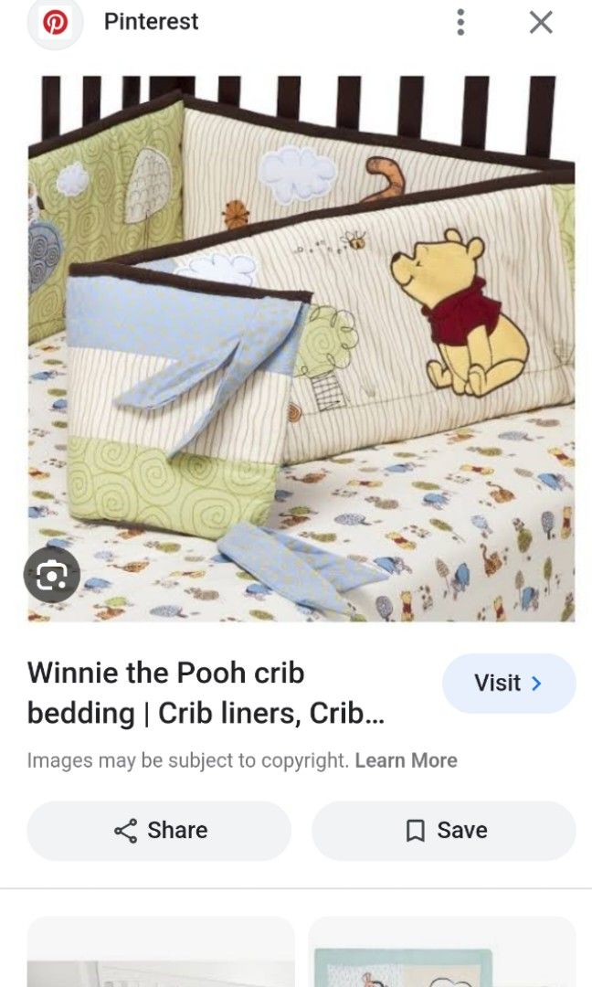 Winnie the sale pooh crib bumper