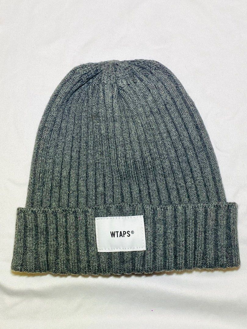 Wtaps 冷帽beanie cap hat grey 灰色, 男裝, 手錶及配件, 冷帽- Carousell