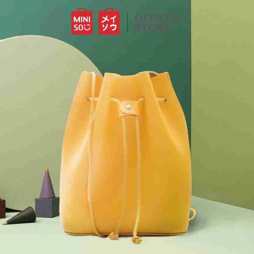 MINISO Yellow bucket bag Women s Fashion Bags Wallets