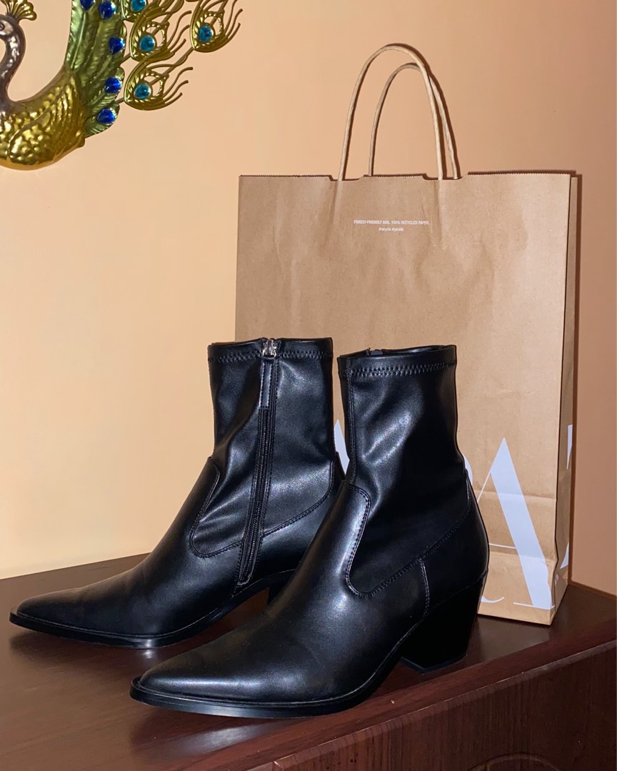 zara motorcycle boots