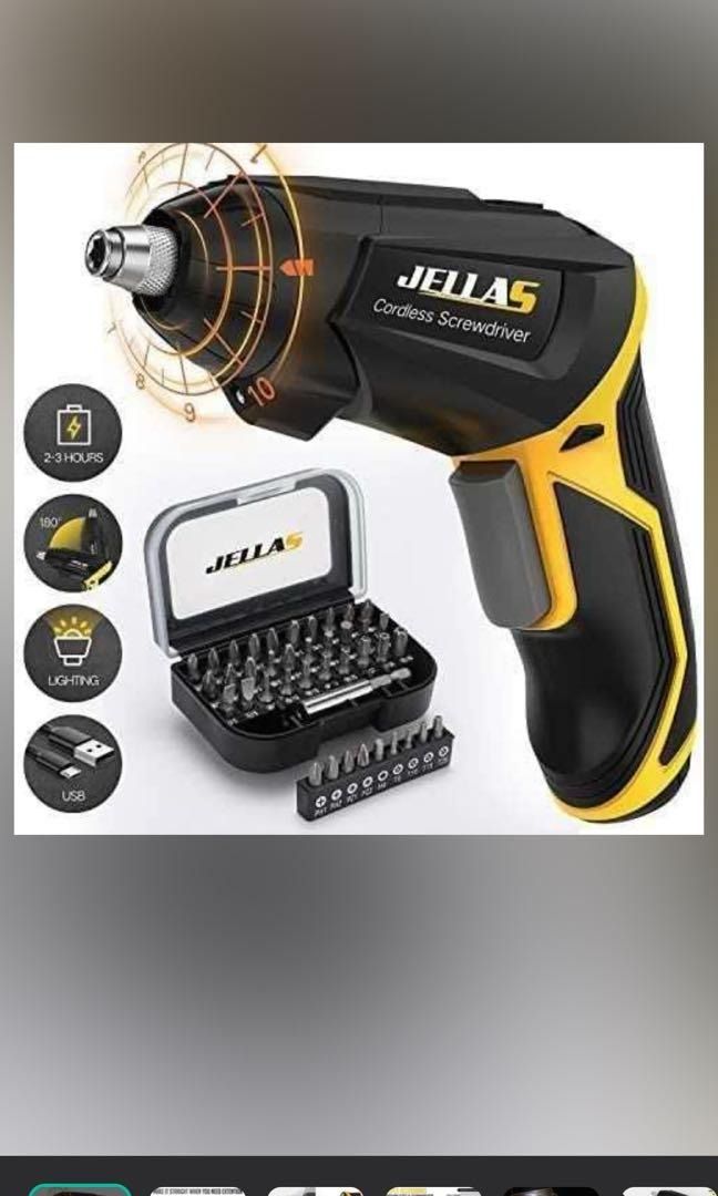 Jellas cordless screwdriver clearance