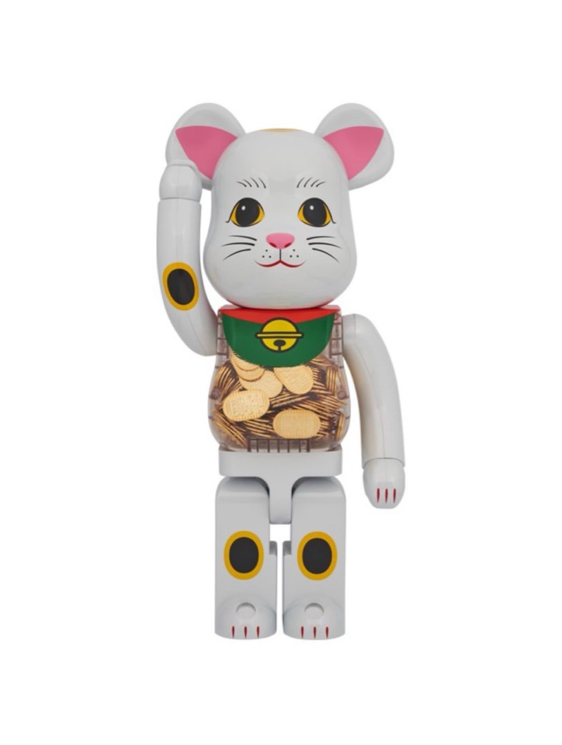 Pre-order) 1000％ BE@RBRICK招き猫小判白メッキ, 興趣及遊戲, 玩具