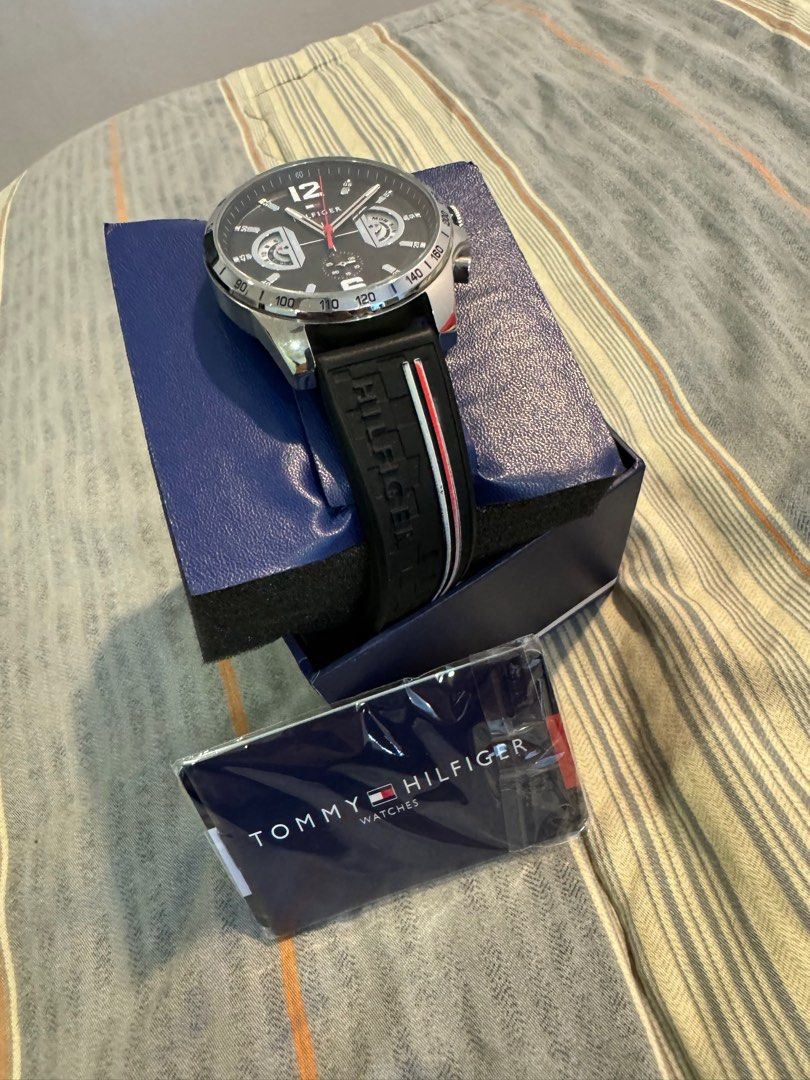 Authentic] Tommy Hilfiger Decker Chronograph Stainless Steel