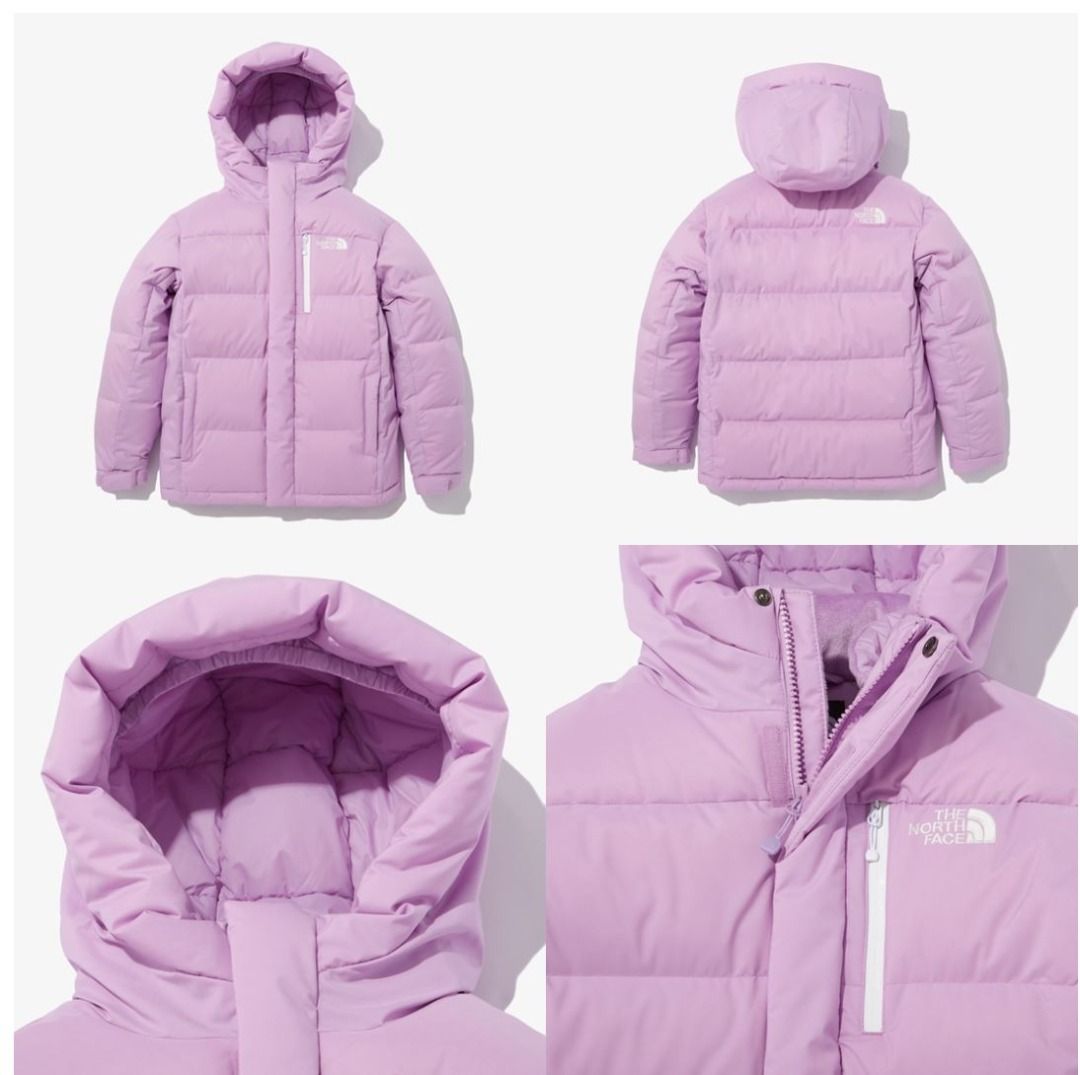 Purple north face puffer jacket hot sale