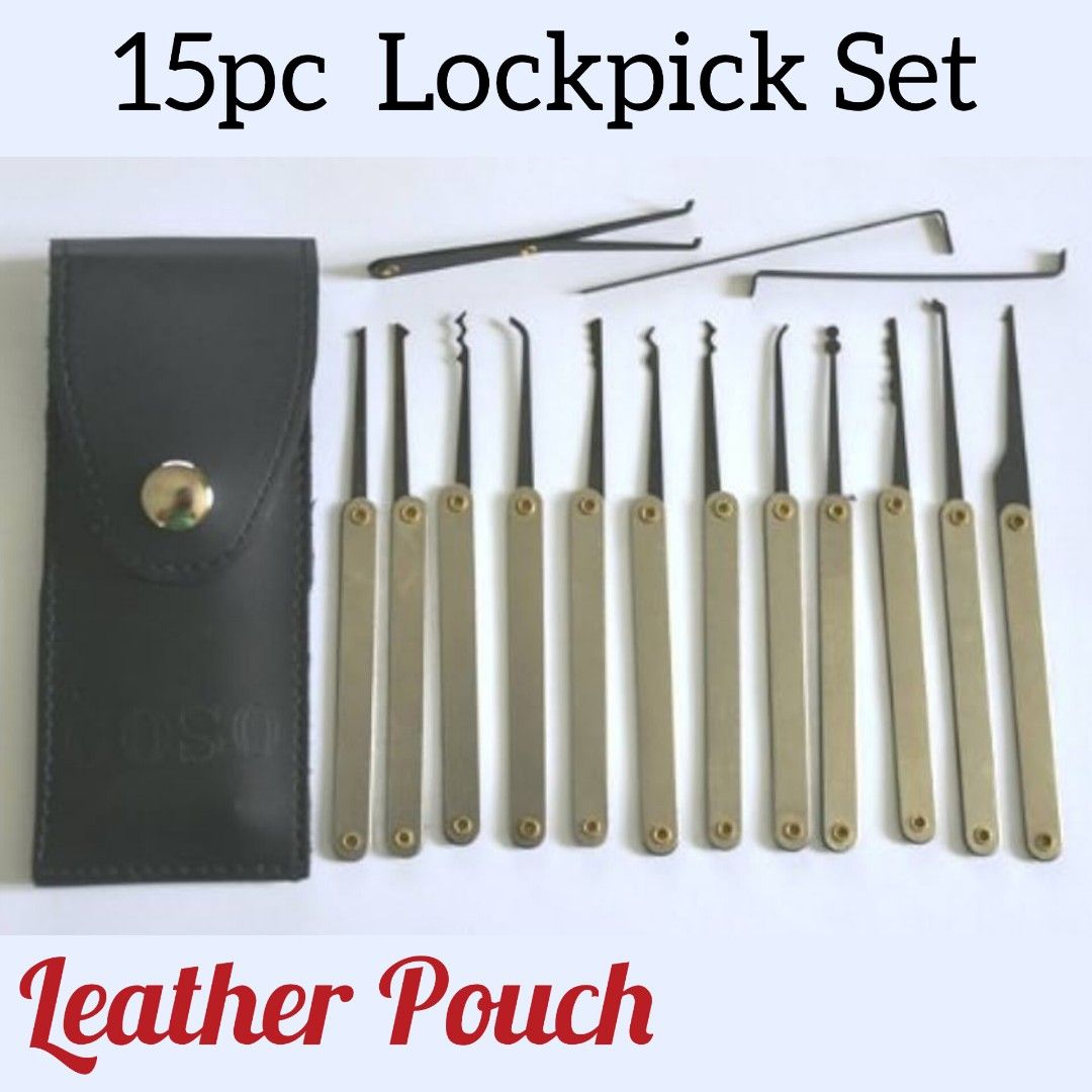 Locksmith Beginner 15 In 1 Lockpicking Training Tool Set