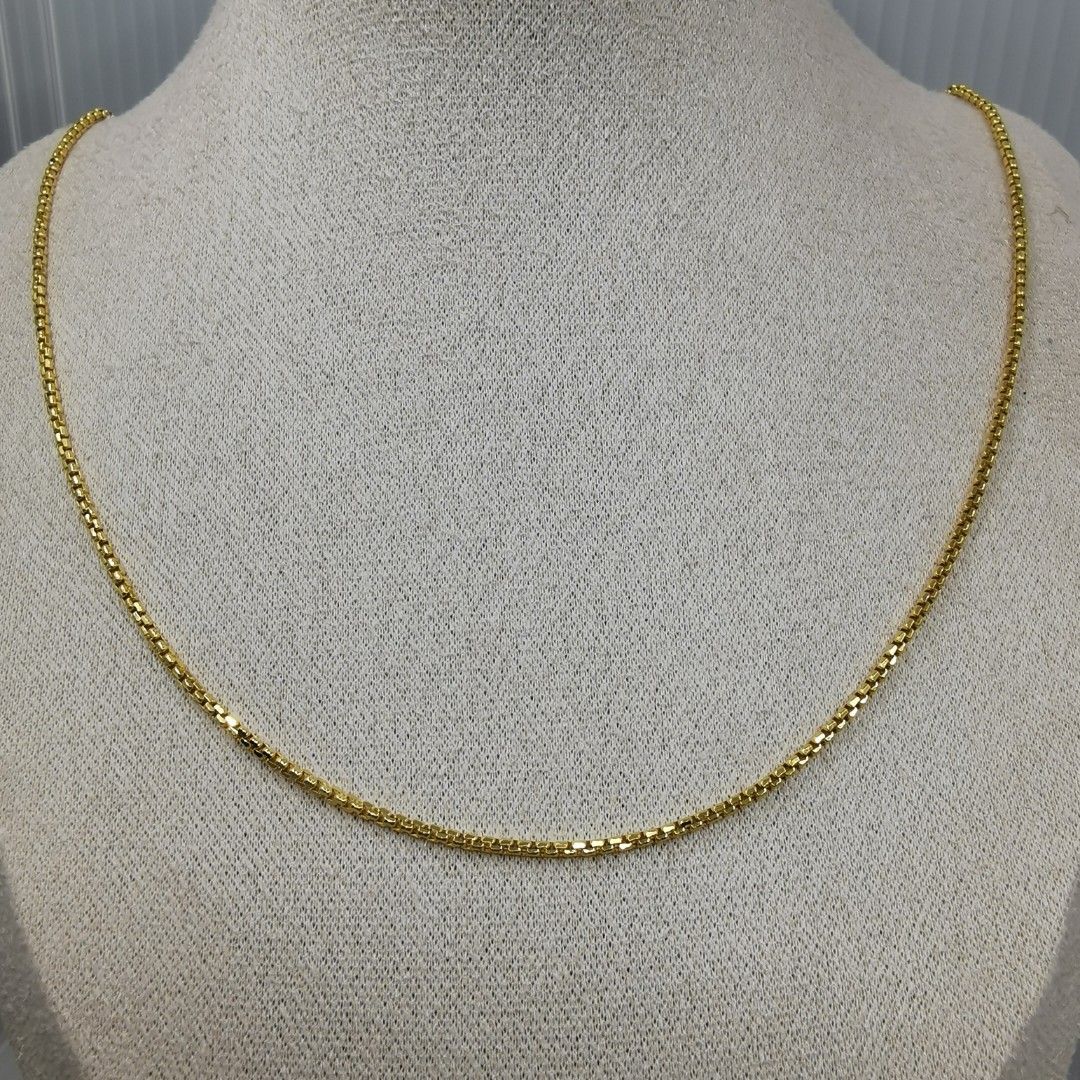White gold and yellow cheap gold chain