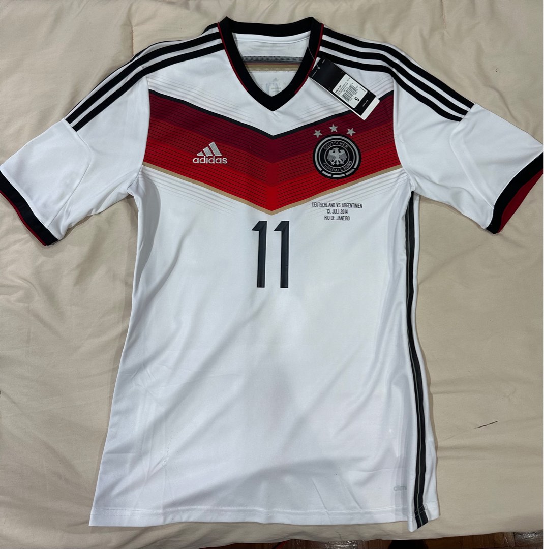 2014 Original Adidas World Cup Final Germany Home Kit Klose 11