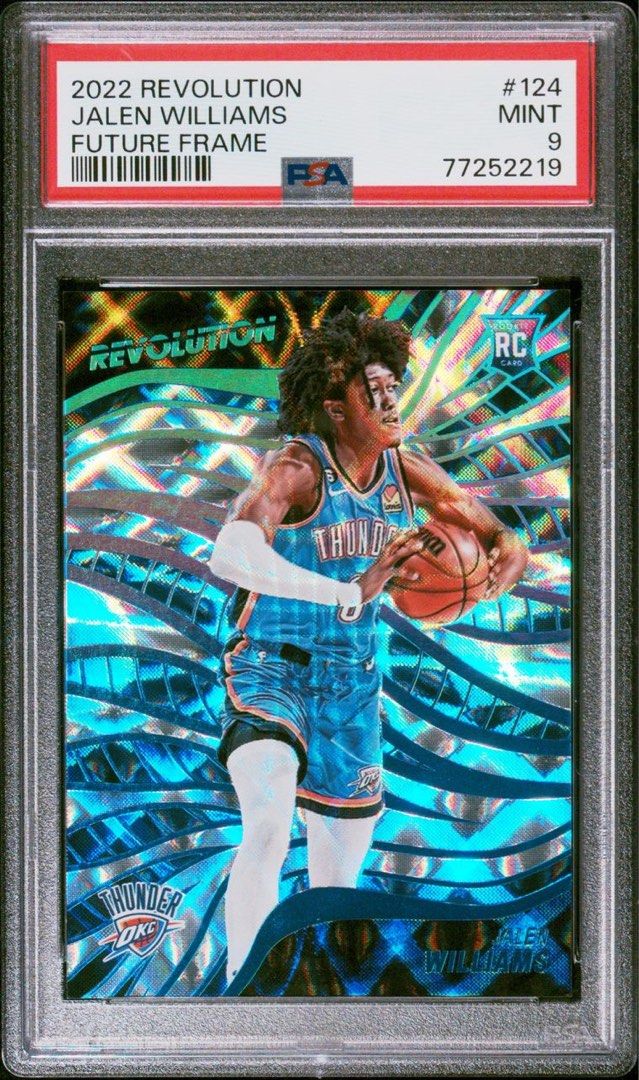 2022-23 Panini Revolution Jalen Williams Future Frame #/60 PSA 9 