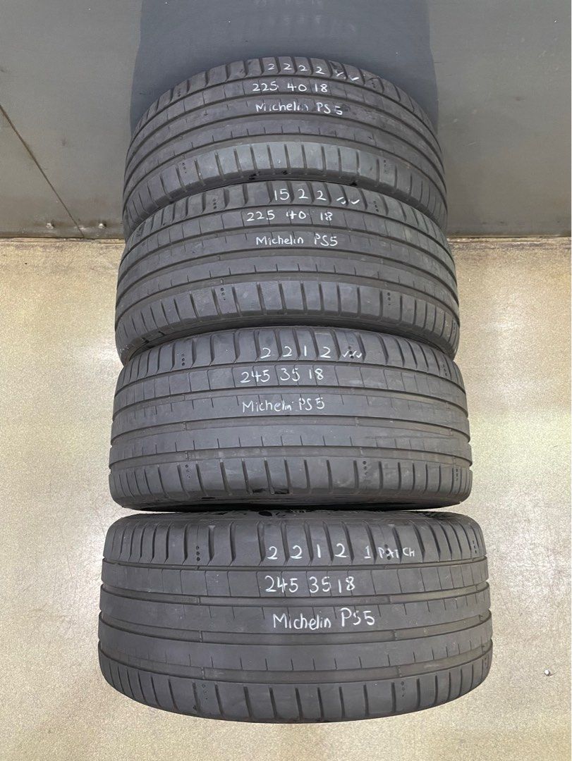 225/40/18 and 245/35/18 Michelin PS5