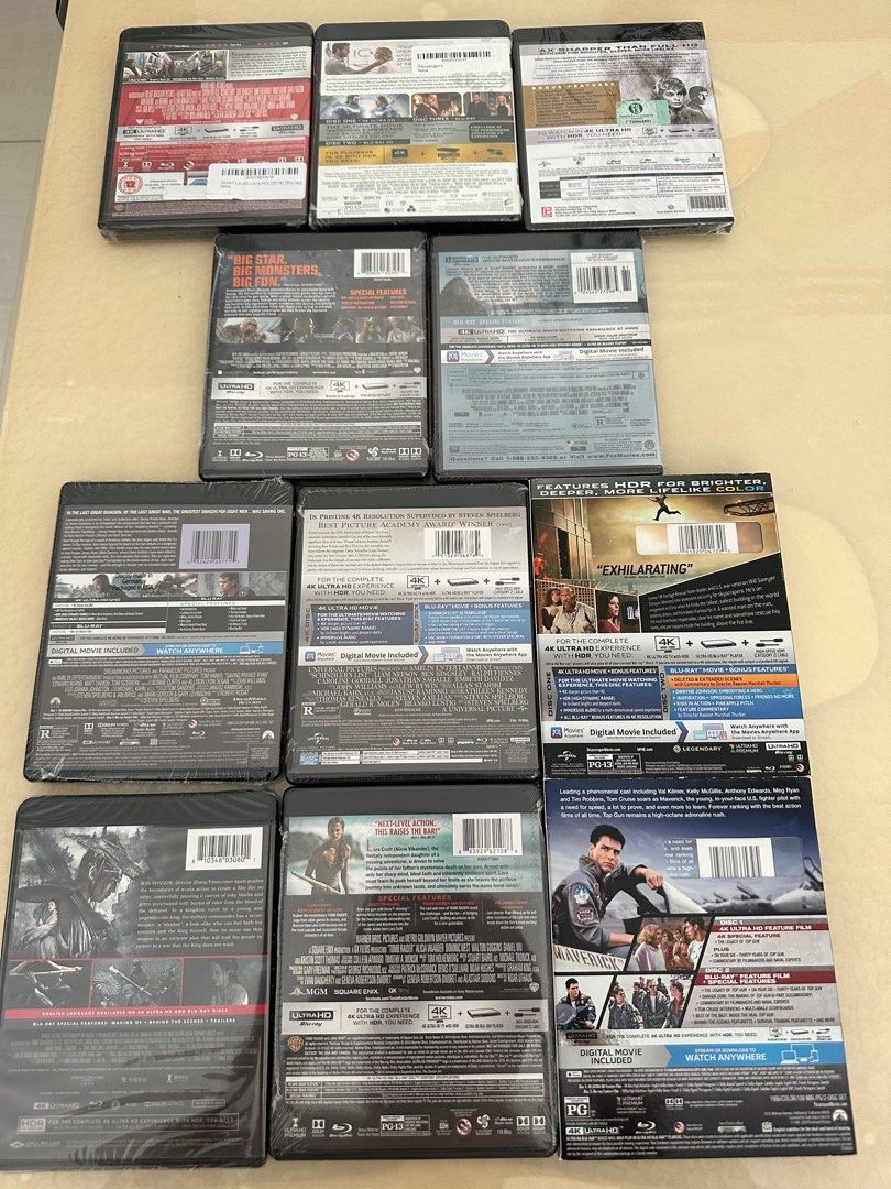 4K Ultra HD Blu Ray Movies, Hobbies & Toys, Music & Media, CDs & DVDs ...