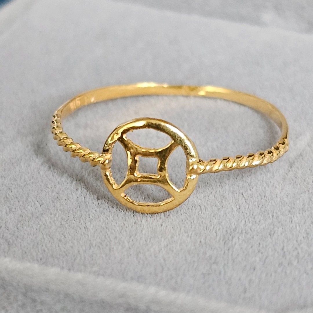 Gold coin rings best sale jewelry