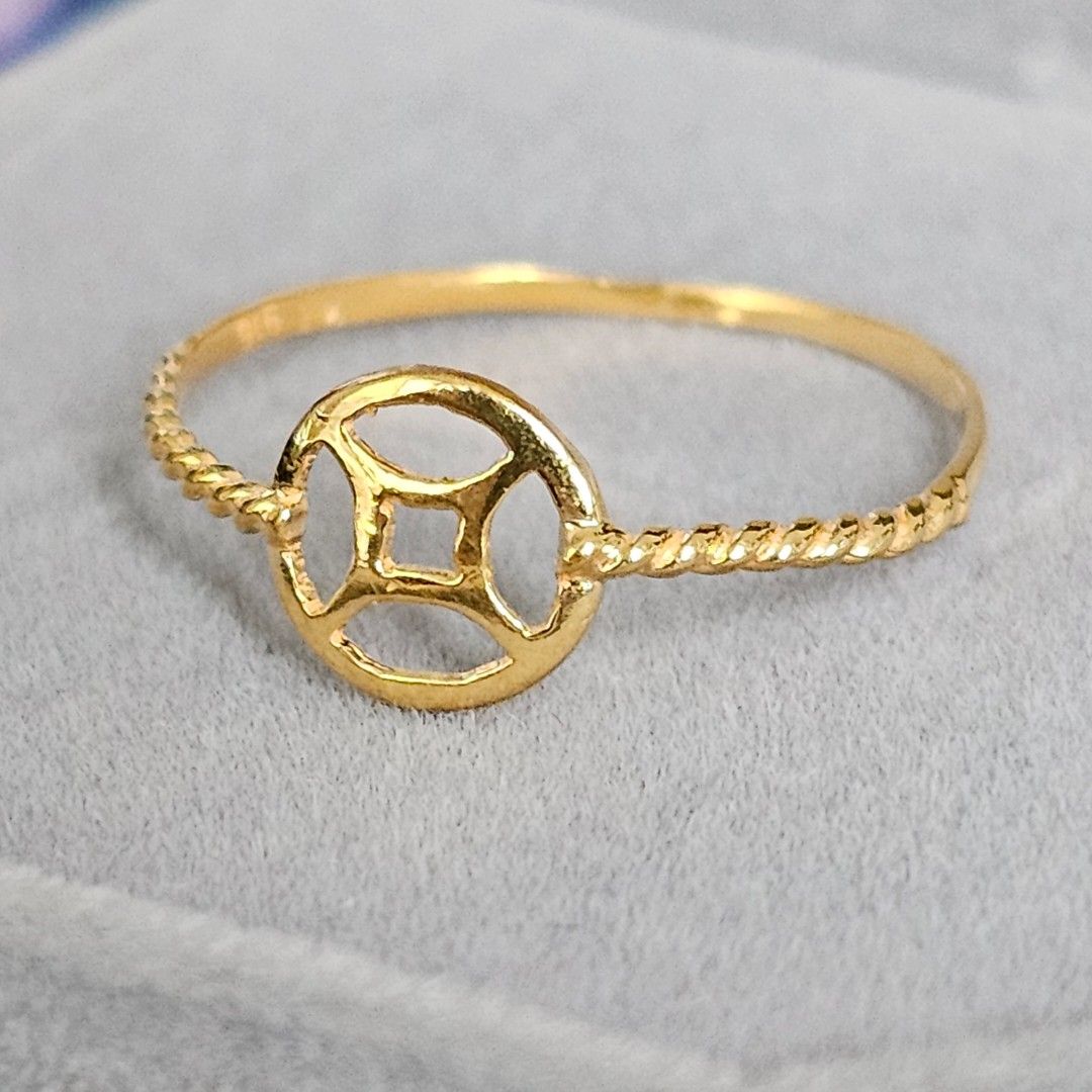 916 Gold Coin Ring Women s Fashion Jewelry Organisers Rings
