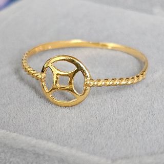 Gold coin clearance rings for sale