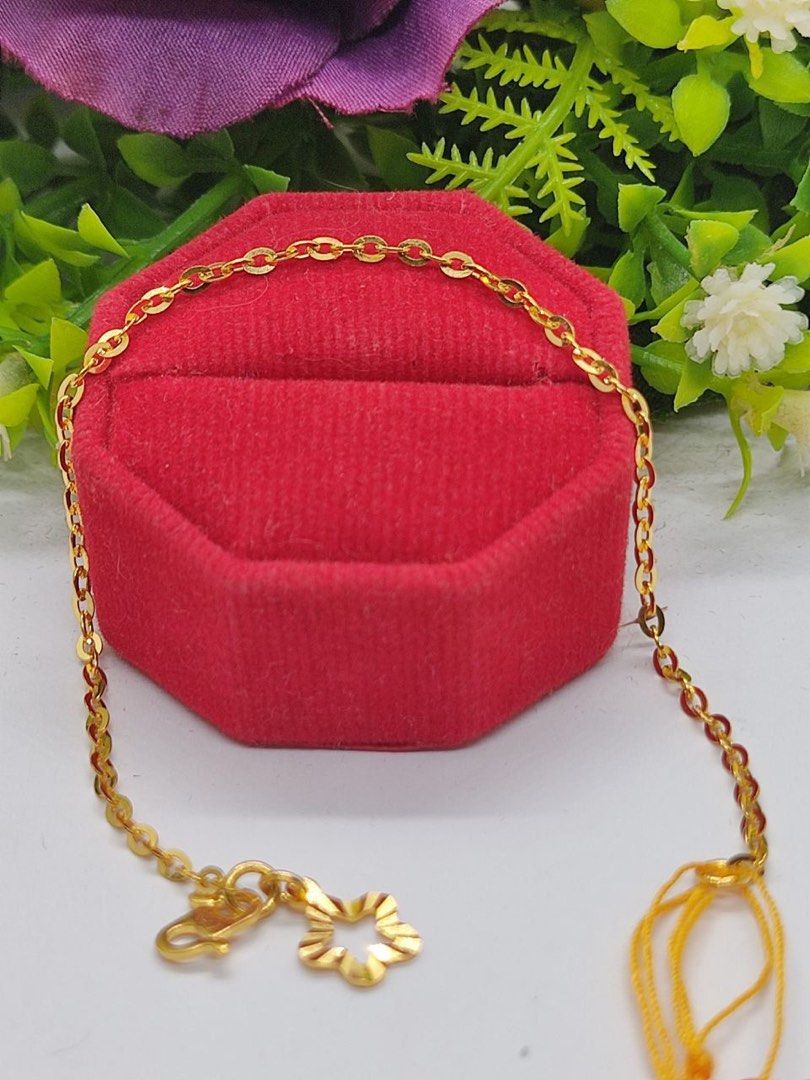 916 Gold Design Bracelet Luxury Accessories on Carousell