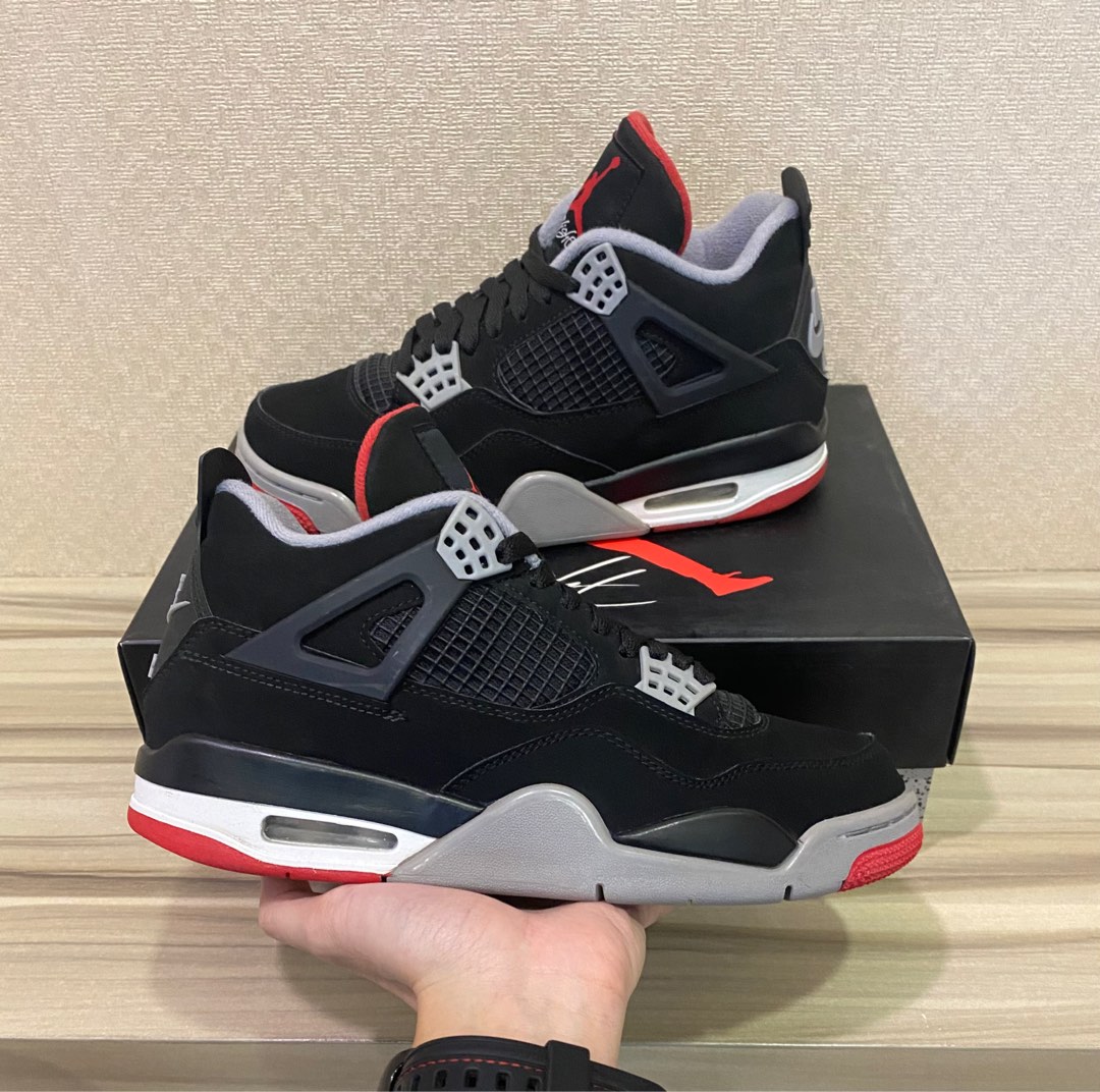 Jordan 4 bred 2019 men's clearance