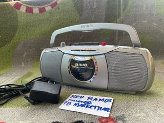 Aiwa Radio Cassette 220v mini boombox complete am fm