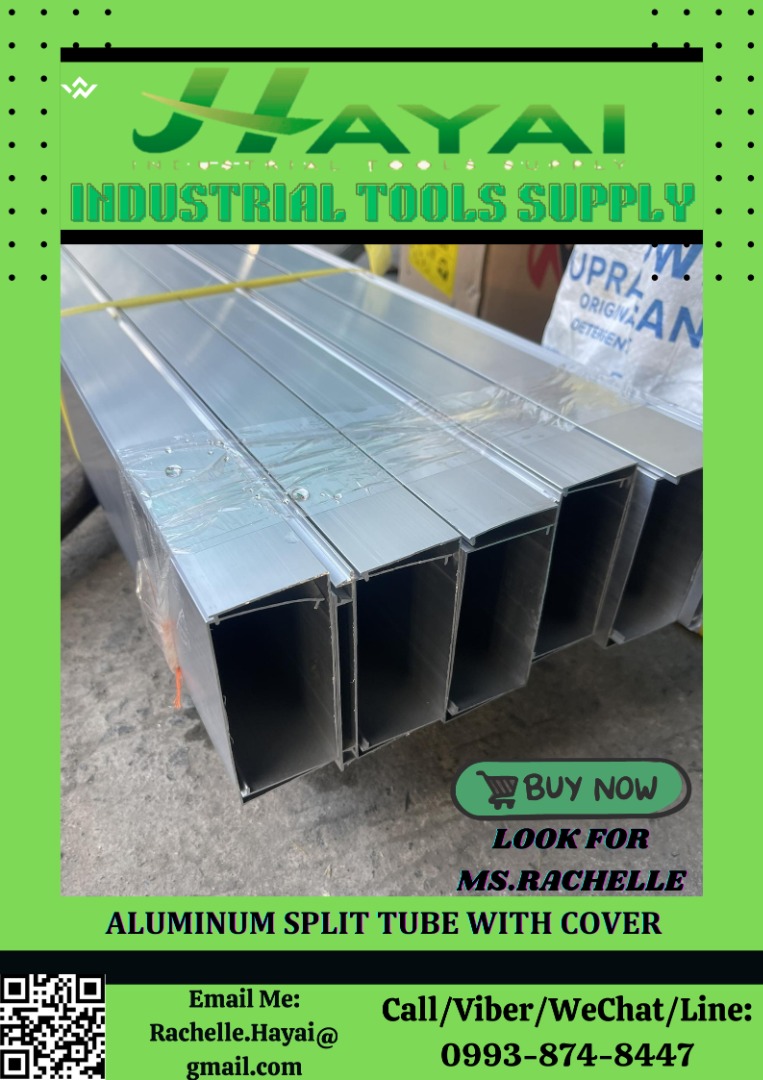 ALUMINUM SPLIT TUBE WITH COVER, Commercial & Industrial, Industrial Equipment on Carousell