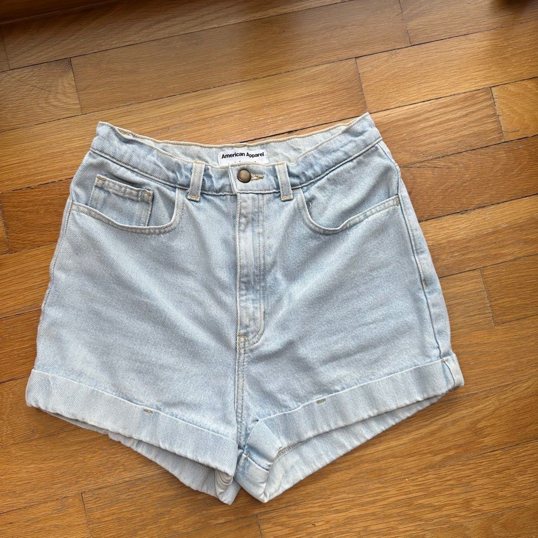American apparel clearance shorts denim