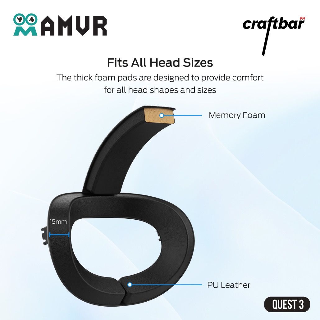 AMVR Comfortable Head Strap for Meta Quest 3, Comfortable and ...