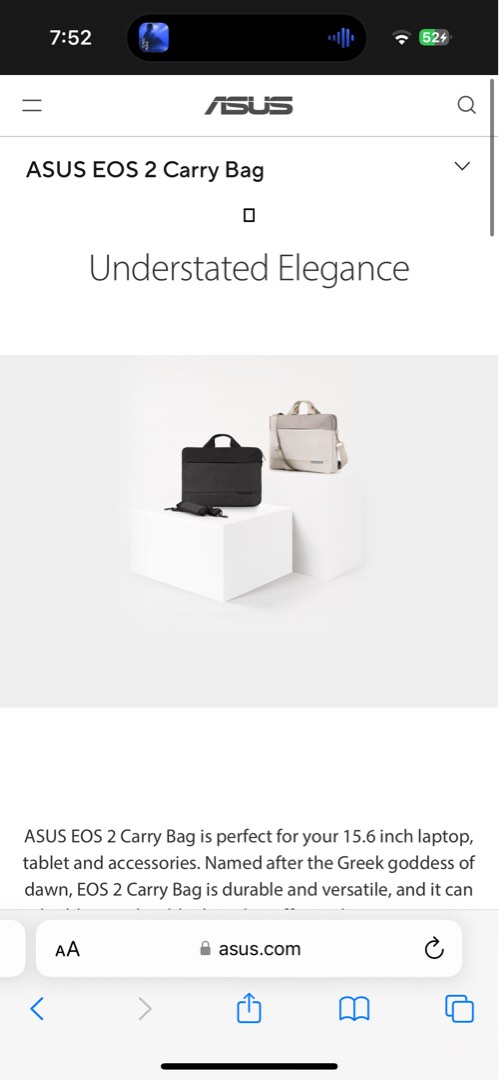 Asus eos carry bag shop