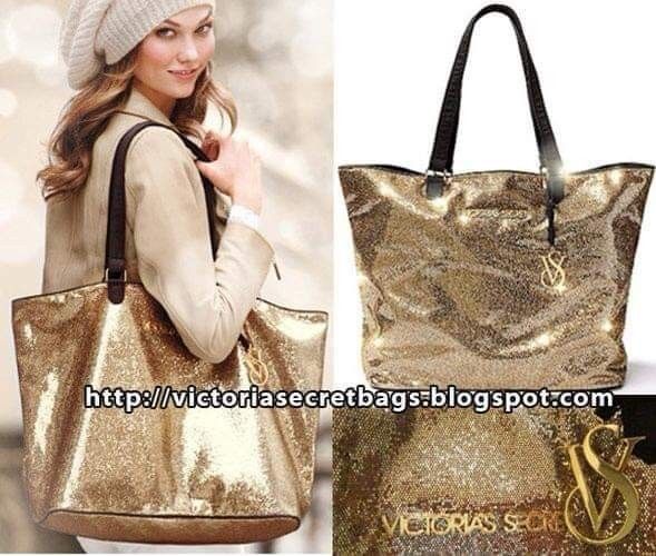 Victoria secret gold tote cheap