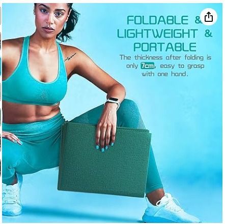 Avoalre Travel Yoga Mat for Women and Men 1 4 Non Slip Foldable