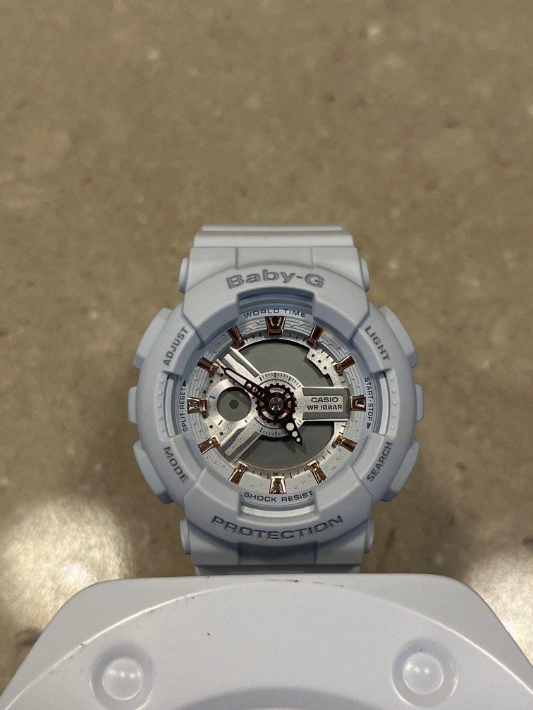 BABY G Casio watch white and rose gold colour