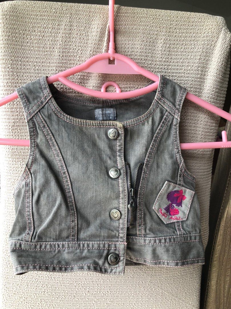 Mayoral baby girls soft denim dark jacket with design 1471