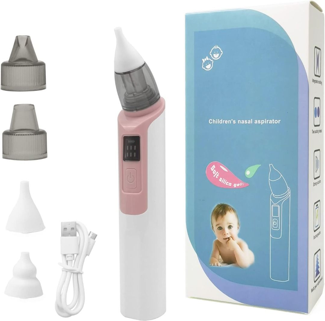 Rechargeable Nasal Aspirator for Babies - Electric Nose & Booger Sucker  Baby Nasal Aspirator - Automatic Snot Mucus Cleaner & Booger Remover for  Infants and Toddlers - Baby Vac Nose Suction Device Grey