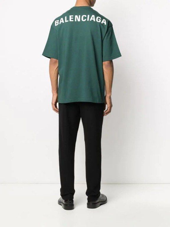 Green balenciaga discount t shirt