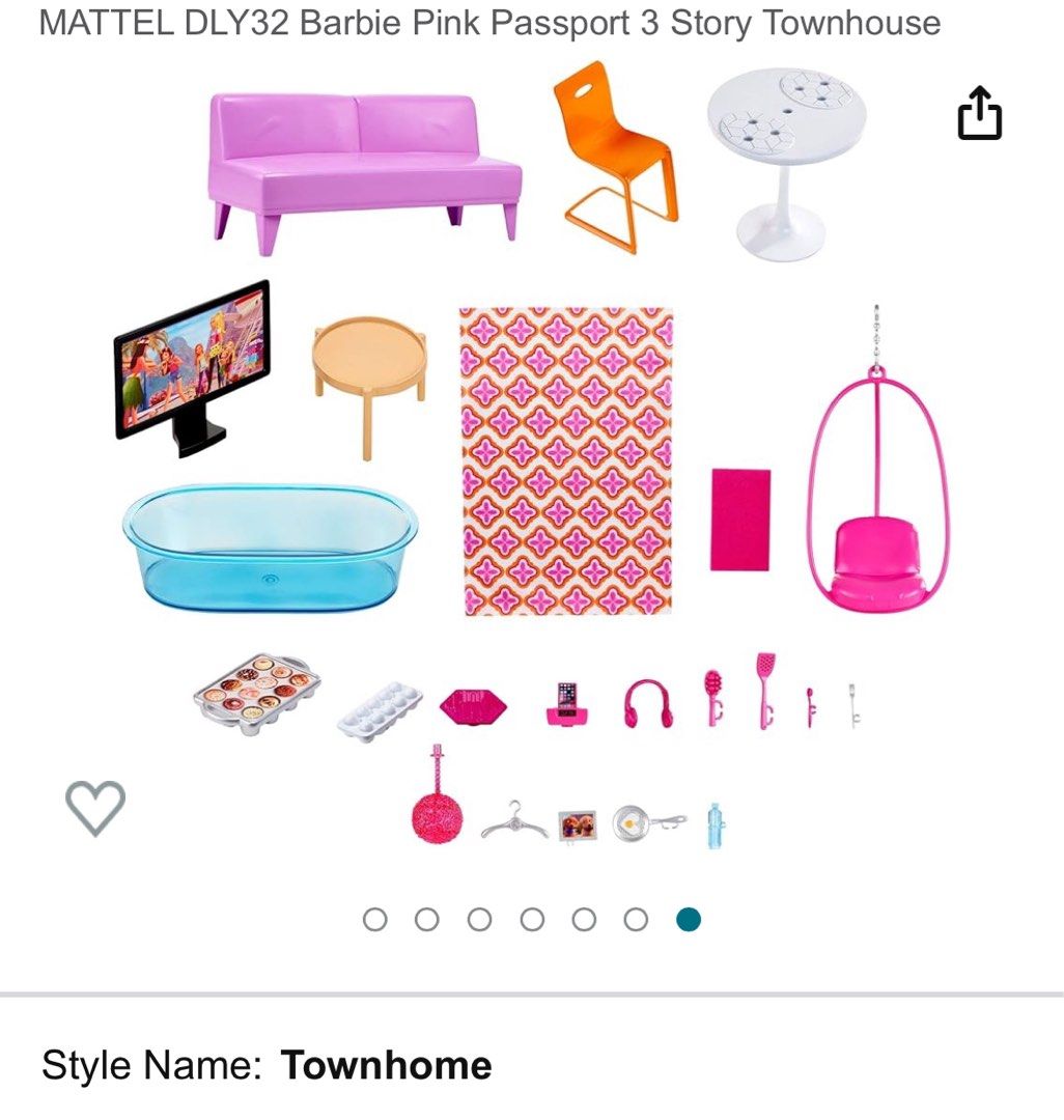 Barbie passport 3 story townhouse sales