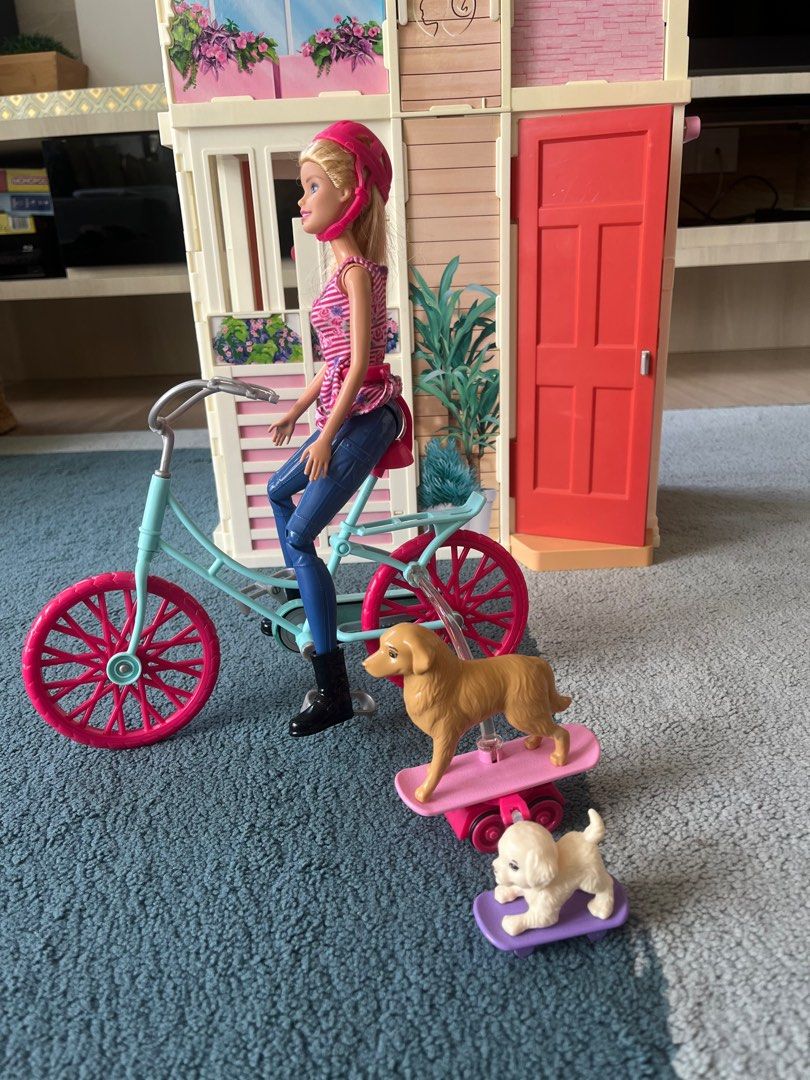 Barbie Spin n Ride Pups Playset, Hobbies & Toys, Toys & Games on Carousell