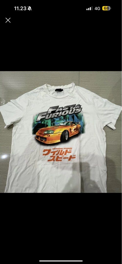 Bershka Fast furious toyota supra original 100 second Fesyen Pria Pakaian Atasan di Carousell