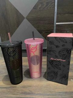 Starbucks 2021 Pale Rose Gold & Year of the Ox Studded Tumbler Set NEW! -  READ