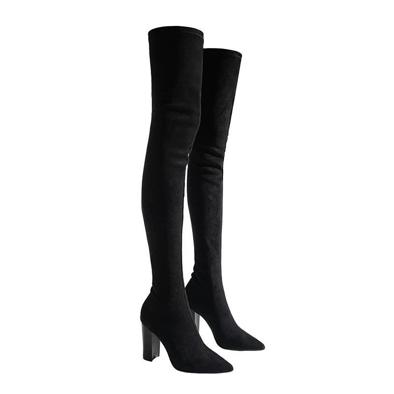 White velvet boots outlet