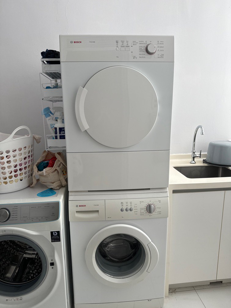 Bosch washing machine & dryer combo (7kg), TV & Home Appliances